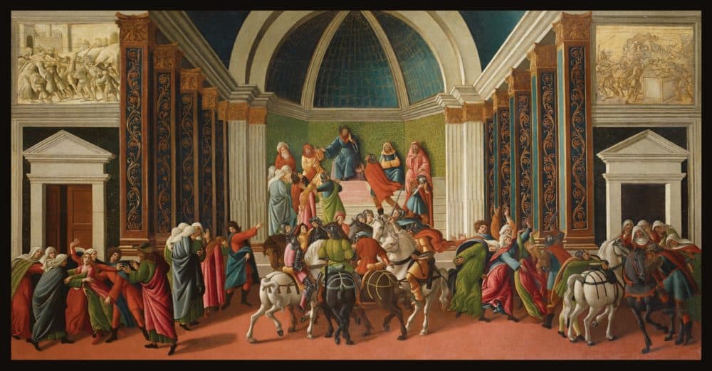 Sandro Botticelli's "The Story of Virginia," painted around 1500. (Courtesy Accademia Carrara, Bergamo)