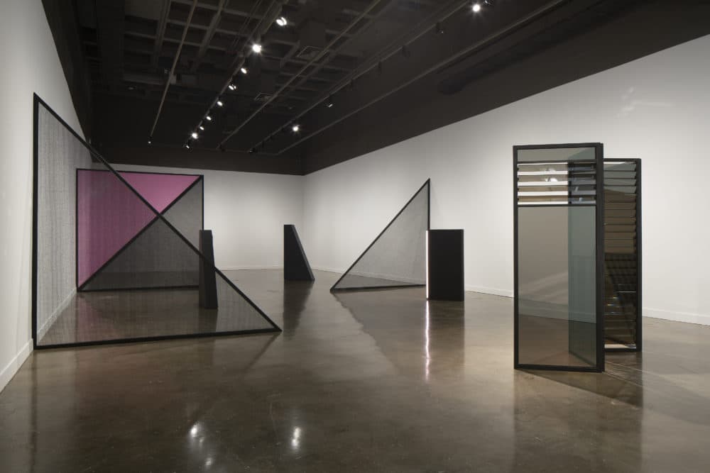 "Kapwani Kiwanga: Safe Passage" installed at MIT List Visual Arts Center. (Courtesy Peter Harris Studio)
