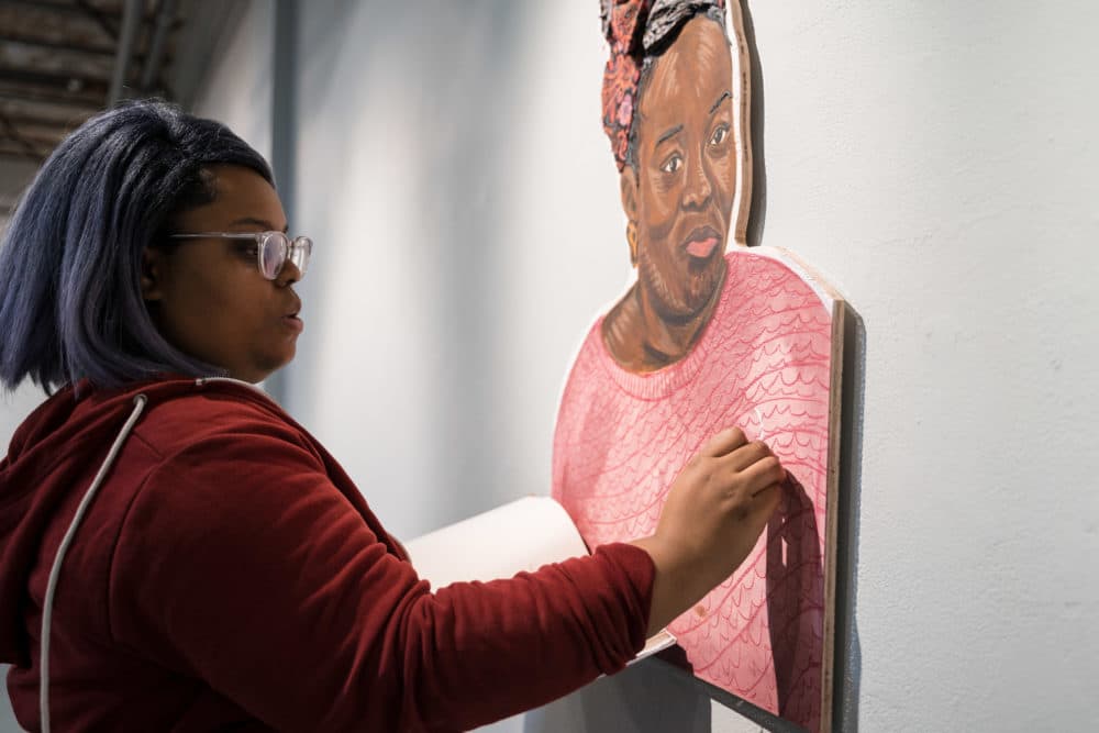 “I'm not interested in creating another easily identifiable version of black pain," artist Chanel Thervil says about her exhibition "Enigma: Reactions to Racism." (Courtesy Faizal Westcott/Urbano Project)
