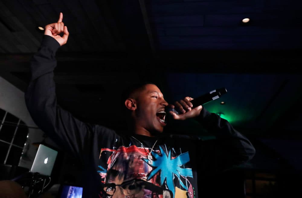 Cousin Stizz is now the voice of the Boston Celtics. (Isaac Brekken/Getty Images for LiveXLive)