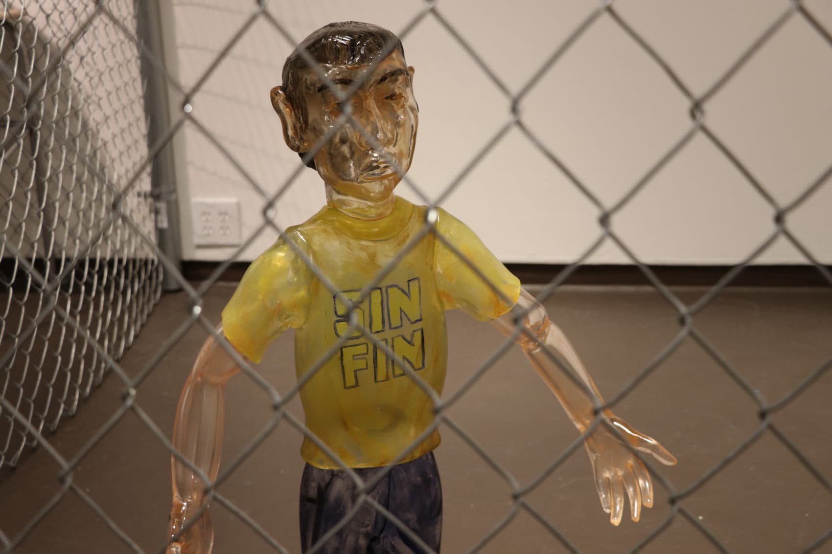 Jaime Guerrero's glass child. (Courtesy Fuller Craft Museum)