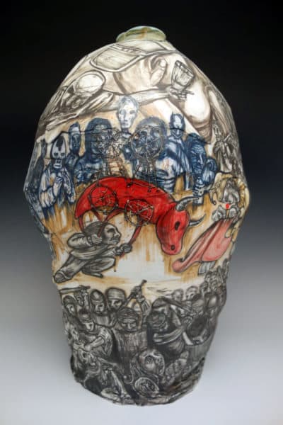 Gerardo Monterrubio's "Torito." (Courtesy Fuller Craft Museum)