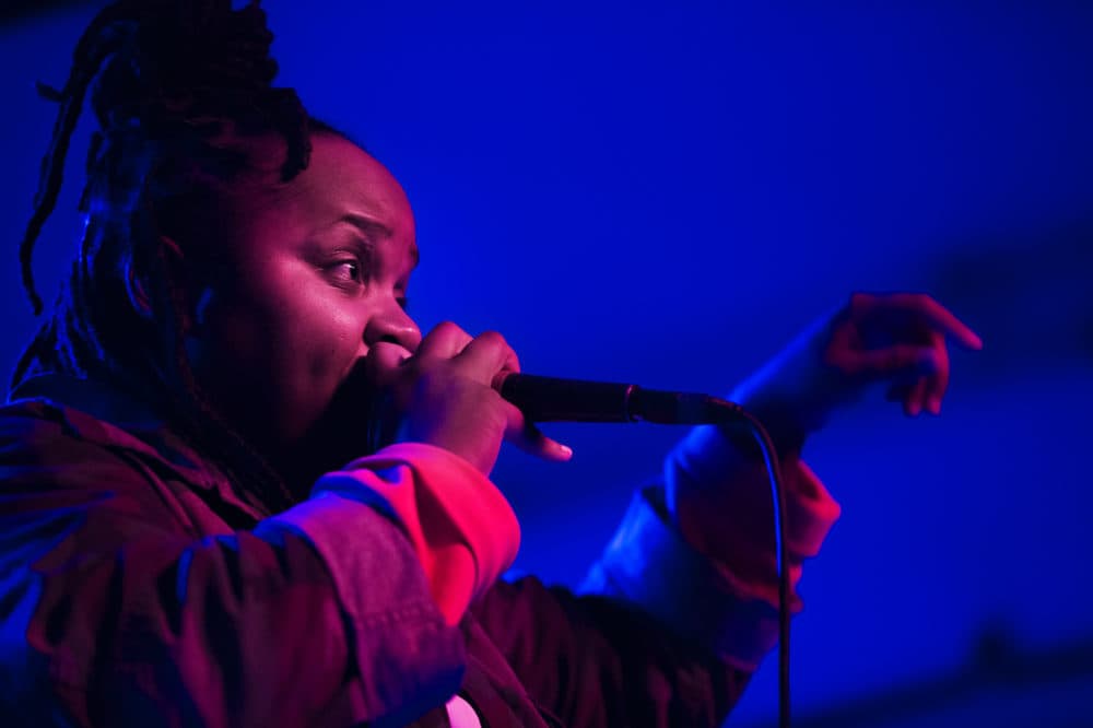 Oompa performing at Sonia in 2018. (Jesse Costa/WBUR)