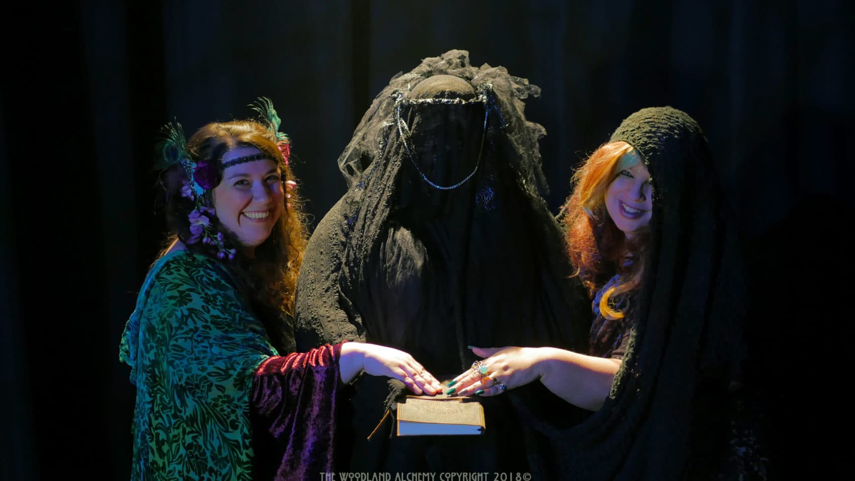 The witches in "The Woodland Alchemy." (Courtesy