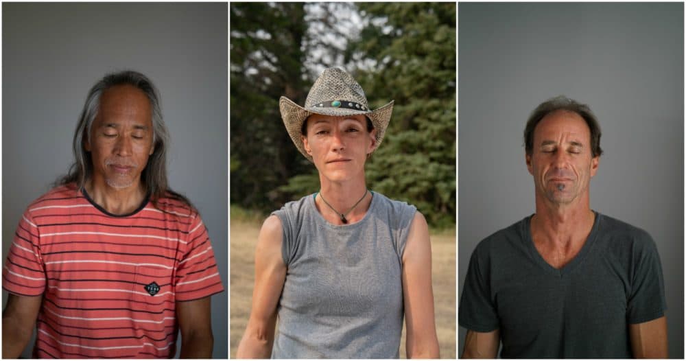 Jose Ferreira's portraits in "The City Inside Us" exhibit. (Courtesy of the artist)