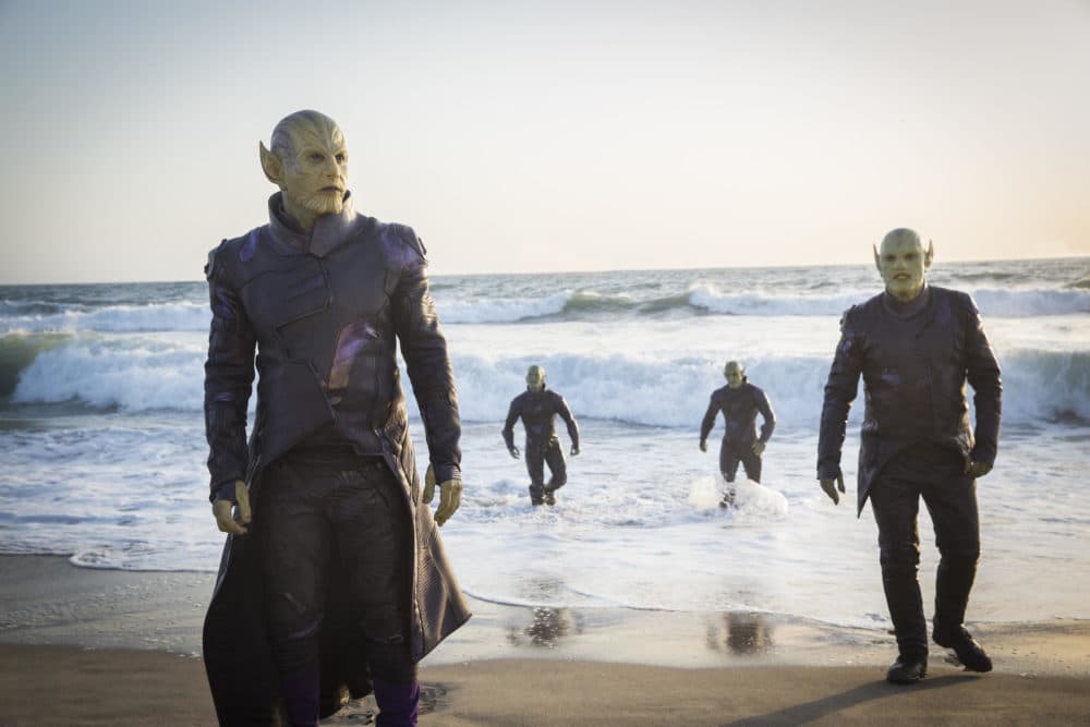 A scene from "Captain Marvel." (Courtesy Chuck Zlotnick/Marvel Studios)