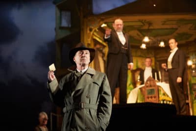 Liam Brennan, Jeff Harmer, Hamish Riddle, Andrew Macklin in "An Inspector Calls." (Courtesy Mark Douet)