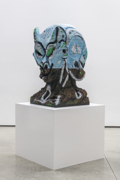 Huma Bhabha's "Four Nights of a Dreamer," created in 2018. (Courtesy of the artist and David Kordansky Gallery)