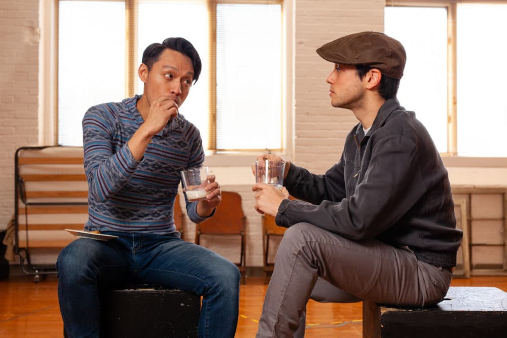 Vichet Chum as Garabed and Raviv Ullman as Peter Martin in "The Haunted Life." (Courtesy Meghan Moore)