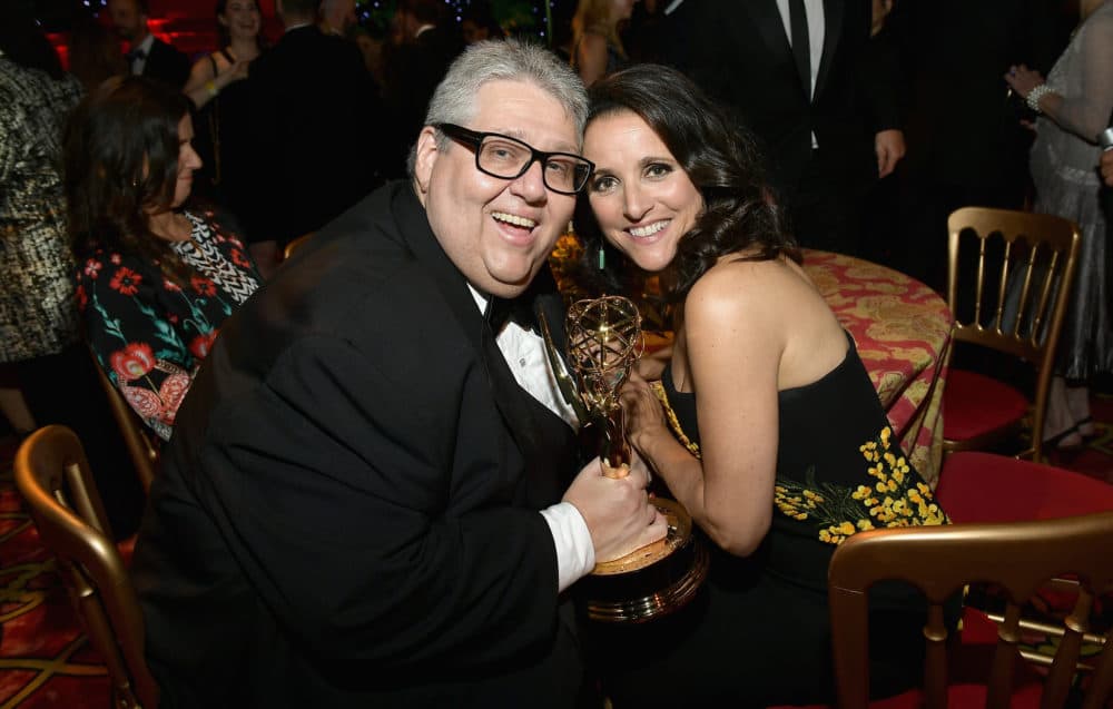 David Mandel and Julia Louis-Dreyfus attend HBO's Post Emmy Awards Reception on September 17, 2017, in Los Angeles. (Matt Winkelmeyer/Getty Images)
