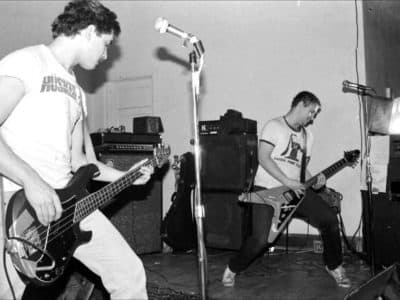 Bob Mould has always played loud, even in his days with Husker Du. (Courtesy Jennifer Leazer)