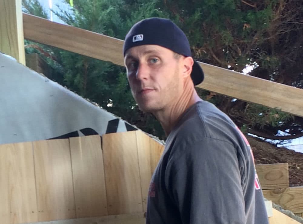 Sean Wallace, during an earlier construction job (Courtesy of Heather McDermott)