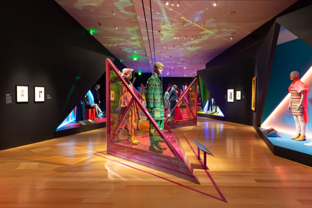 The "Gender Bending Fashion" exhibition at the Museum of Fine Arts. (Courtesy Michael Blanchard)