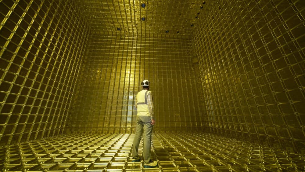 Researchers are testing how the field cages perform at the high voltages required for DUNE. (CERN)