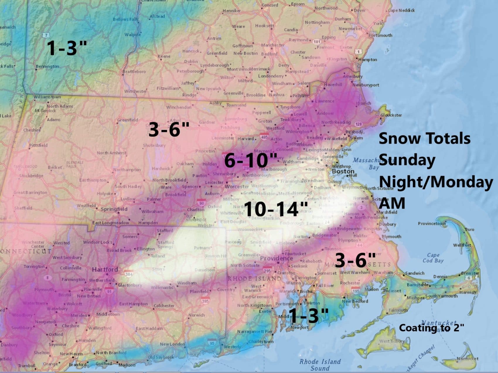 Current Snow Accumulation Map - United States Map