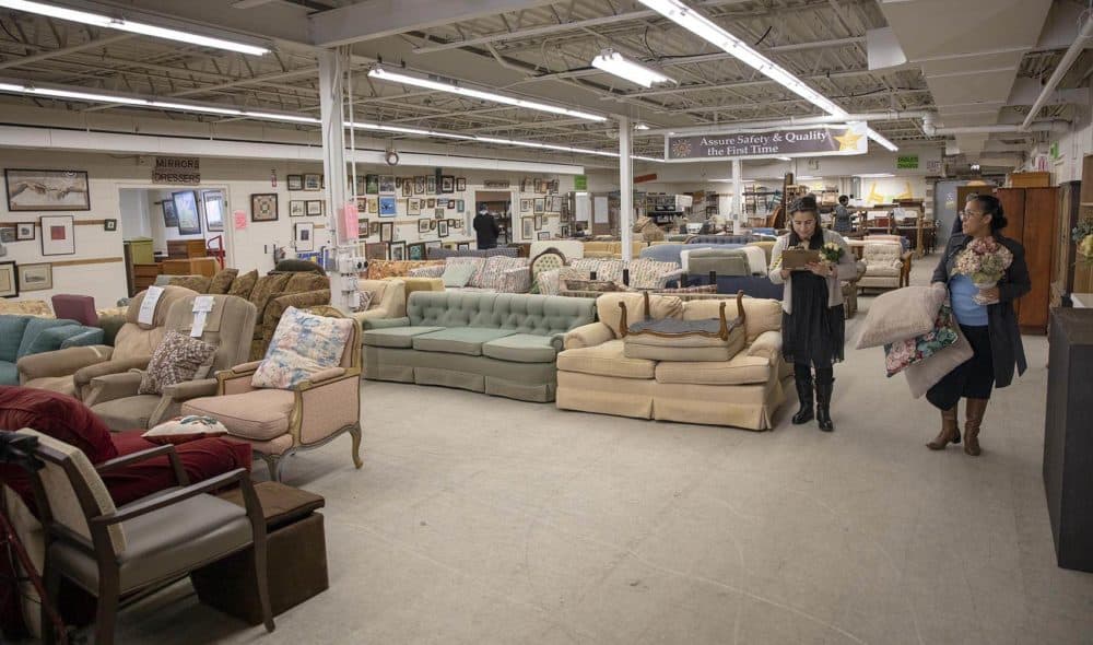 The main showroom at Household Goods. (Robin Lubbock/WBUR)