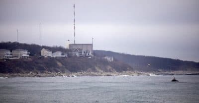 The Pilgrim Nuclear Power Station (Robin Lubbock/WBUR)