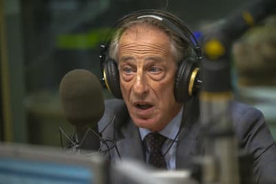 Steven Hoffman, chairman of the Cannabis Control Commission, at WBUR (Jesse Costa/WBUR)
