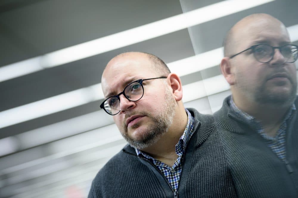 Jason Rezaian, former Tehran bureau chief for The Washington Post, who was imprisoned by Iranian authorities in 2014, poses for a portrait at the Post on Feb. 20, 2019 in Washington, D.C. (Brendan Smialowski/AFP/Getty Images)