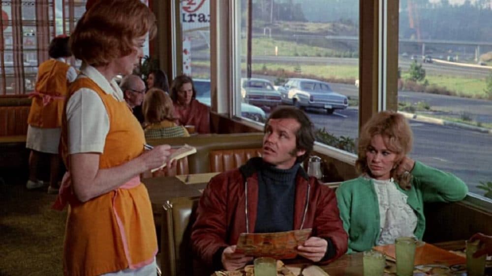 Jack Nicholson and Karen Black in "Five Easy Pieces." (Courtesy)