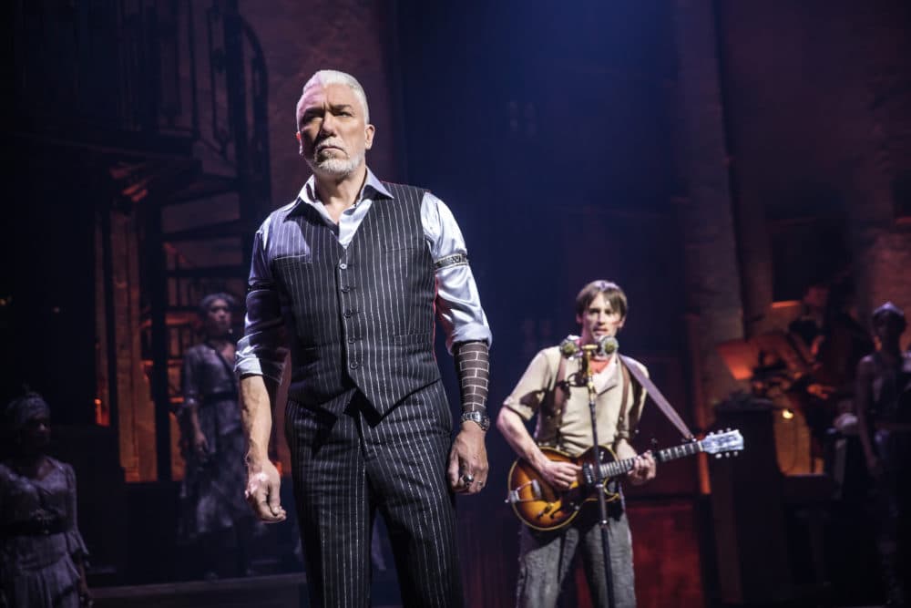 Patrick Page (left) and Reeve Carney. (Matthew Murphy/Courtesy of the production)