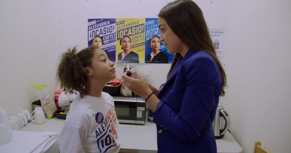 Alexandria Ocasio-Cortez in "Knock Down The House." (Courtesy Netflix)