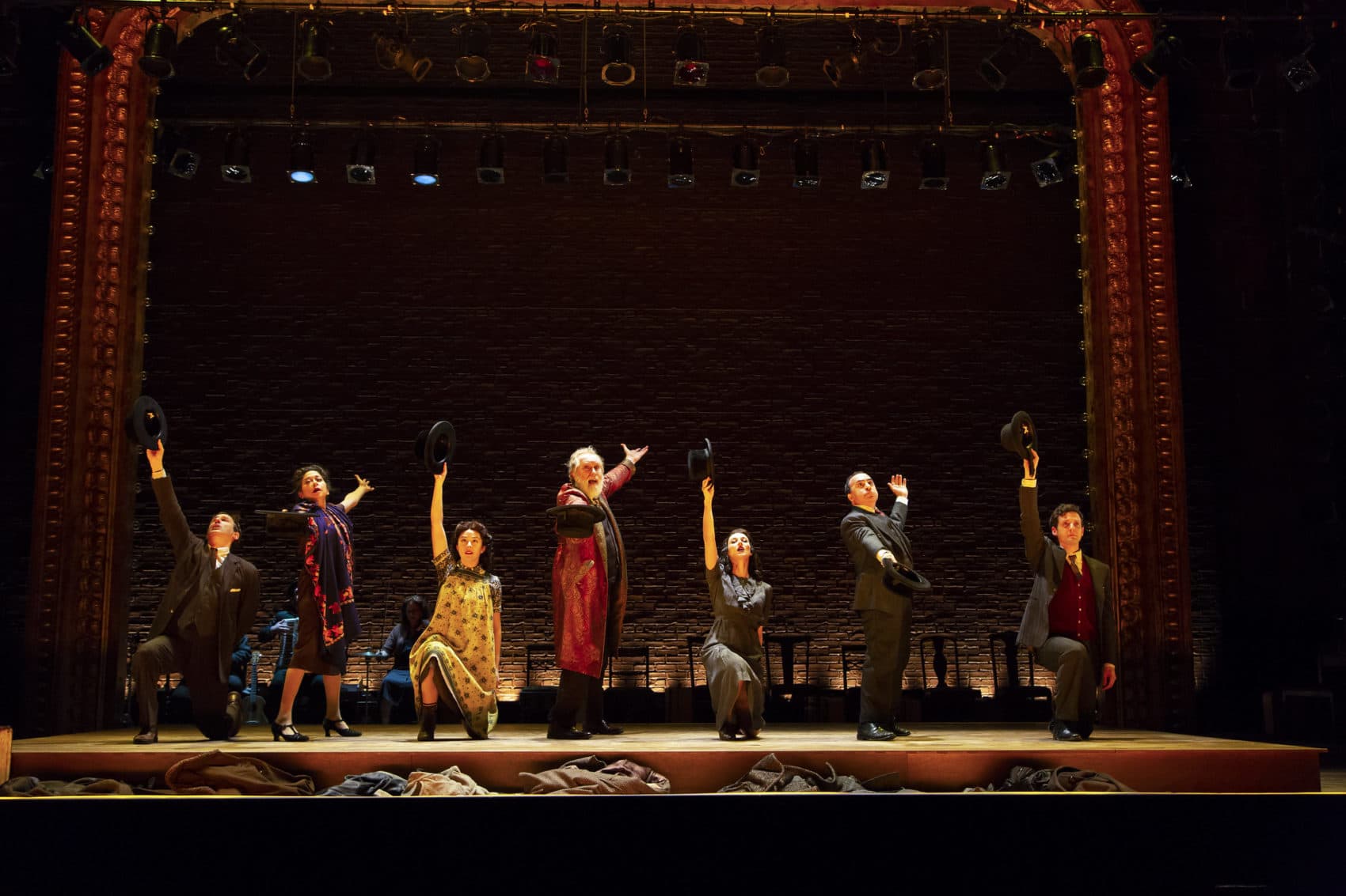 The cast of Huntington Theatre Company's production of "Indecent." (Courtesy T. Charles Erickson)