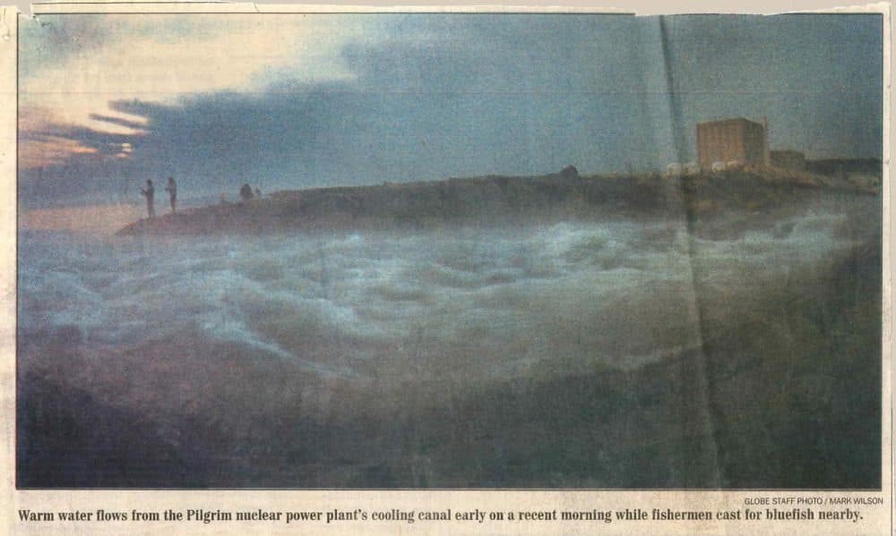 A 1986 front-page Boston Globe image (Robin Lubbock/WBUR)