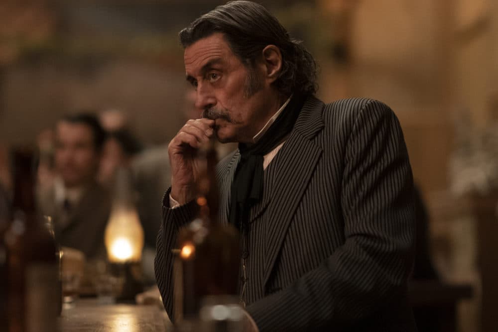 Ian McShane as Al Swearengen in "Deadwood: The Movie." (Courtesy Warrick Page/HBO)