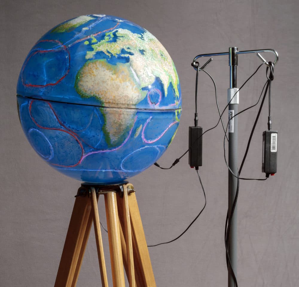 Sally Fine's "Patient Earth." (Courtesy Boston Sculptors Gallery)