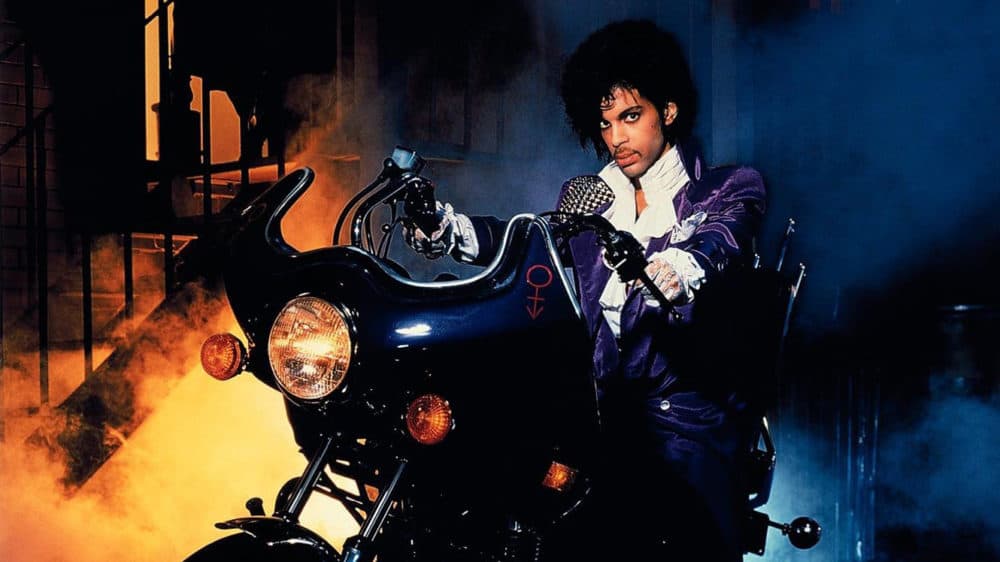 Prince in the film "Purple Rain." (Courtesy Museum of Fine Arts)