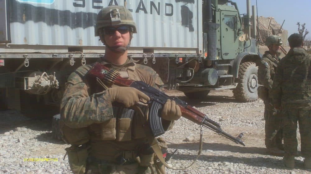 Timothy Tucker in the Sangin District of Afghanistan during his first deployment in 2011. (Courtesy of Timothy Tucker)