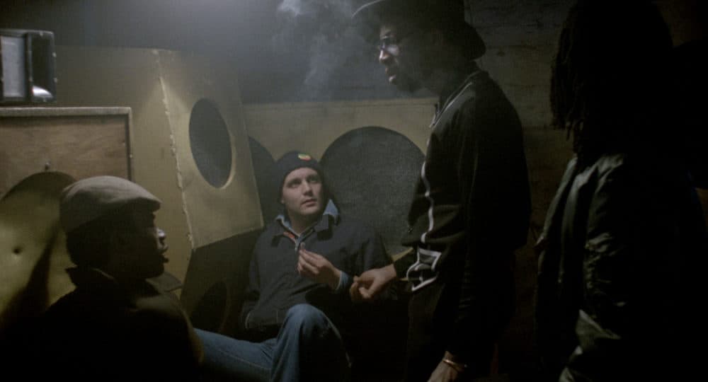 Left to right: David N. Haynes as Errol, Karl Howman as Ronnie, Archie Pool as Dreadhead and Brinsley Forde as Blue in "Babylon." (Courtesy Kino Lorber)