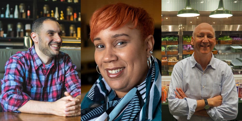 (Left to Right) Chefs Tony Messina and Elle Simone, and restaurateur Ron Shaich talk about the future of our food.