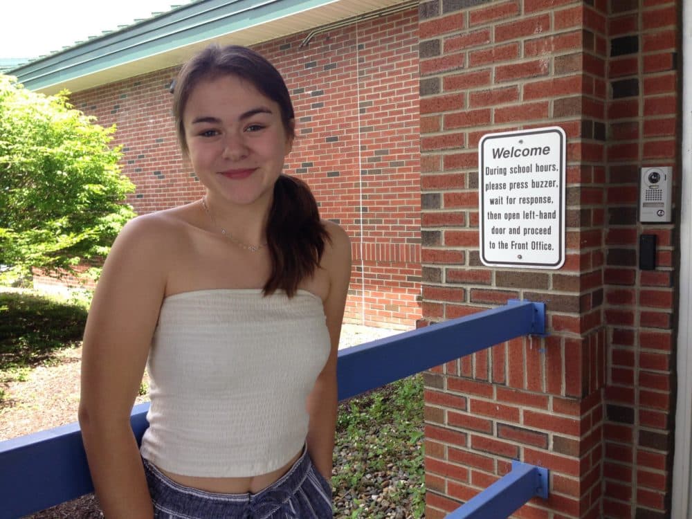 Mae Rice-Lesure is a senior at Mohawk Trail Regional School in Shelburne Falls, Massachusetts. (Nancy Eve Cohen/NEPR)