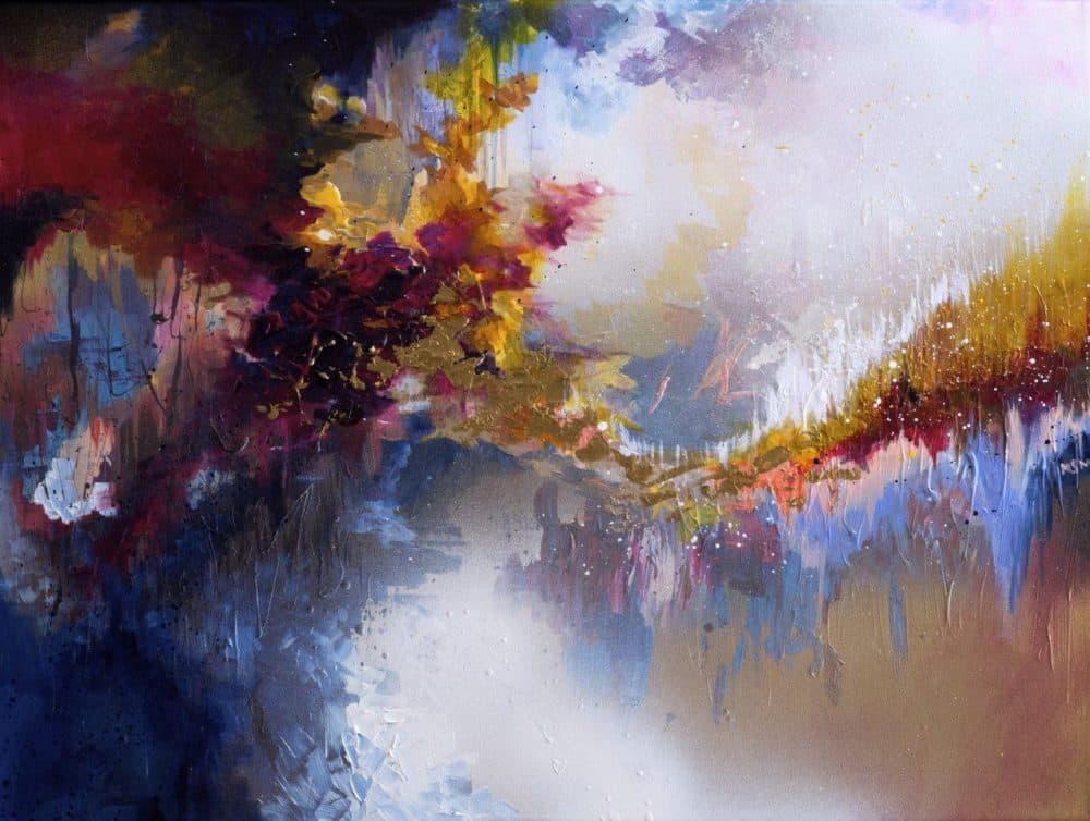McCracken's painting inspired by John Lennon's "Imagine." (Courtesy of Melissa McCracken)