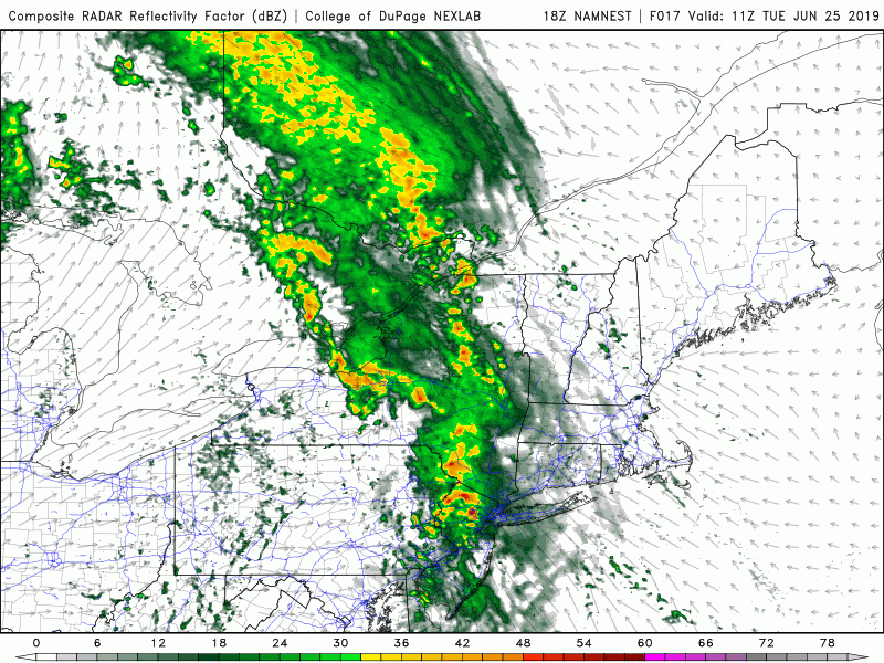 Showers are likely today, especially this afternoon and evening. There could be some downpours. (Courtesy COD Weather)