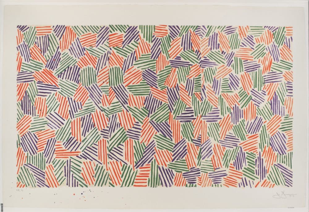 Jasper Johns, "Scent," 1976. (Courtesy Harvard Art Museums/Fogg Museum, Special Purchase Fund)