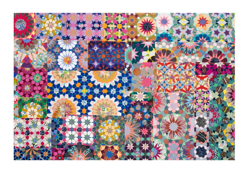 Joyce Kozloff, "If I Were an Astronomer: Boston," 2015. (Courtesy the artist and DC Moore Gallery, New York)