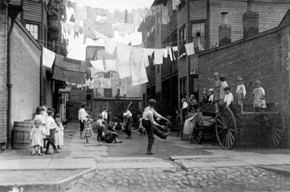 "Playground in a Tenement Alley," Lewis Wickes Hine, circa 1909. (Courtesy Art Institute of Chicago)