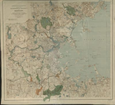 "Map of the Metropolitan District of Boston," Olmsted Brothers, 1898. (Courtesy Harvard Map Collection)