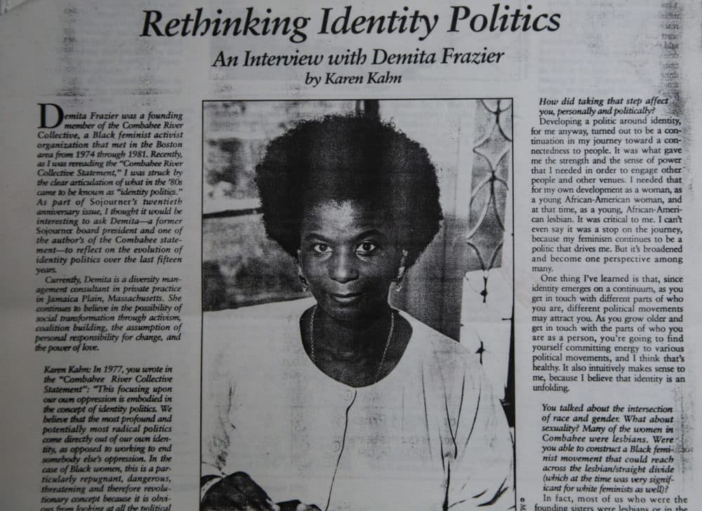 In this interview with the literary magazine, “Sojourner: The Women’s Forum," Demita Frazier, co-founder of the Combahee River Collective, describes the origins of the collective and their use of the term "identity politics." (Courtesy The History Project)