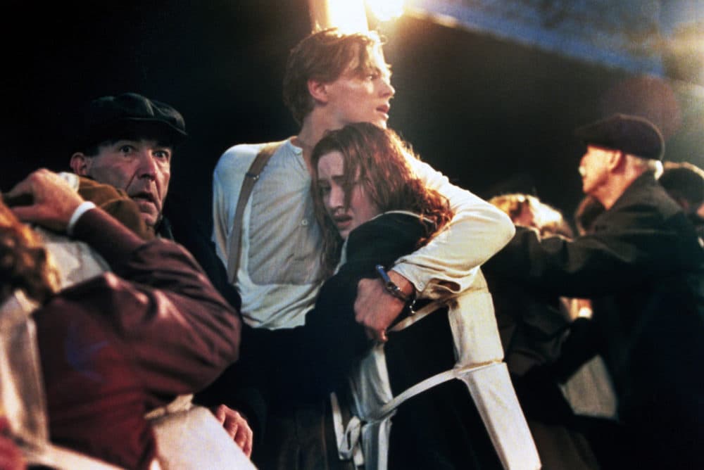Shown second from left, Leonardo DiCaprio and Kate Winslet in "Titanic." (Courtesy Paramount Pictures/Photofest)