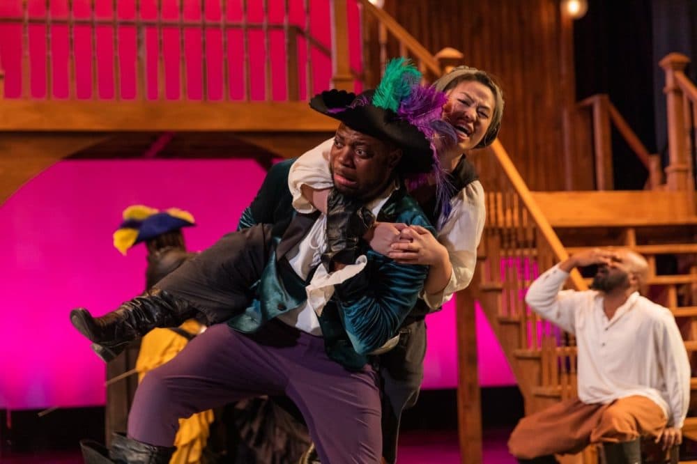 Sarah Shin and James Ricardo Milord in "Three Musketeers" (Courtesy)