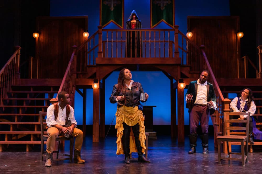 A performance of Greater Boston Stage Company and Front Porch Arts Collective's co-production of "The Three Musketeers" (Courtesy)