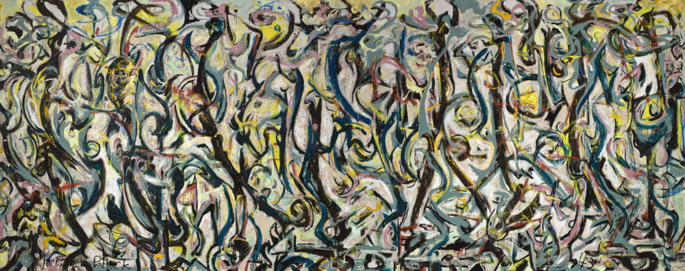 Jackson Pollock's "Mural," painted around 1943. (Courtesy University of Iowa Stanley Museum of Art/Peggy Guggenheim)