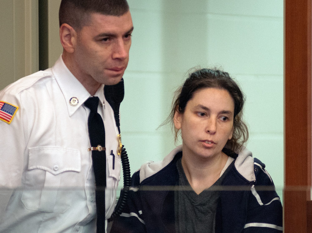 Erika Murray at her arraignment in Worcester Superior Court in 2014. (AP/Worcester Telegram & Gazette/Rick Cinclair, Pool)