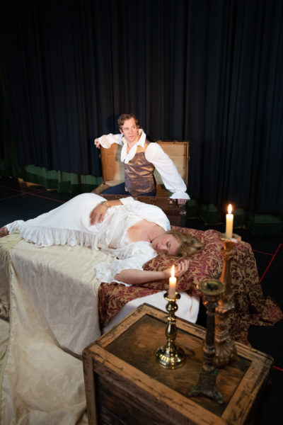 The actors in rehearsal for "Cymbeline." (Courtesy Evgenia Eliseeva)
