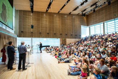 La performance live de Circle Round avec le Boston Symphony Orchestra au Tanglewood Music Center le 30 juin 2019. (Aram Boghosian)