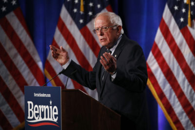 Democratic presidential candidate, Sen. Bernie Sanders, I-Vt., gives a speech on his "Medicare for All" proposal, Wednesday, July 17, 2019, in Washington. (Patrick Semansky/AP)